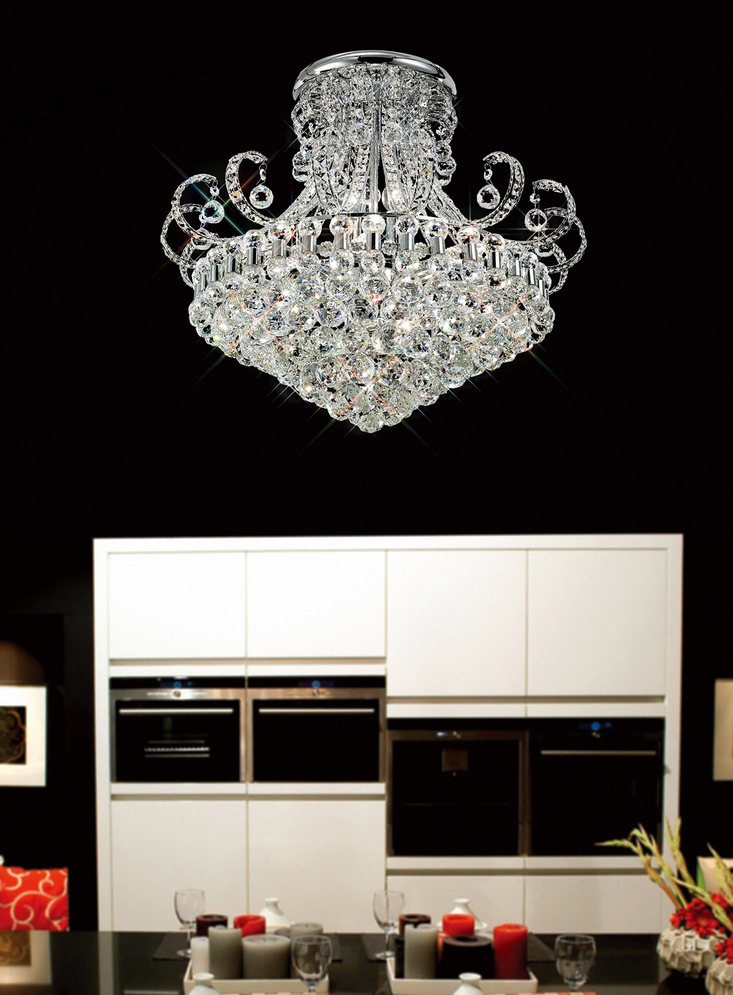 Pearl Crystal Ceiling Lights Diyas Flush Crystal Fittings Pearl Crystal Ceiling Lights Diyas Flush Crystal Fittings